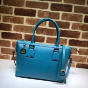 Gucci Calfskin Blue Handbag - 1