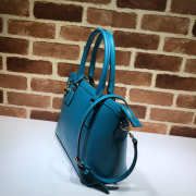 Gucci Calfskin Blue Handbag - 3