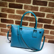 Gucci Calfskin Blue Handbag - 4