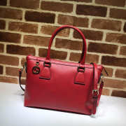 Gucci Calfskin Red Handbag - 1