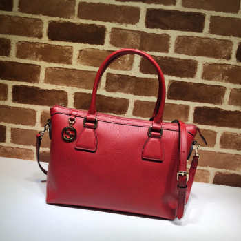 Gucci Calfskin Red Handbag