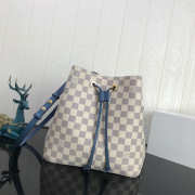 Louis Vuitton NEONOE Handbag Monogram Canvas Calfskin Bucket Blue bag - 1