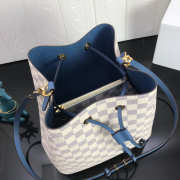 Louis Vuitton NEONOE Handbag Monogram Canvas Calfskin Bucket Blue bag - 6