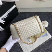 Chanel Original Lambskin Flip Bag with White Bagsaa - 4