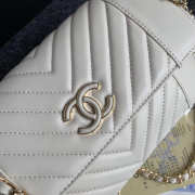 Chanel Original Lambskin Flip Bag with White Bagsaa - 3