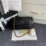 Chanel Original Lambskin Flip Bag with Black Bagsaa - 1