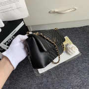 Chanel Original Lambskin Flip Bag with Black Bagsaa - 2