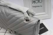 Chanel Flap Bag Caviar Bag 25cm with Silver Hardware - 2