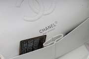 Chanel Flap Bag Caviar White with Silver Hardware 25cm Bagsaa - 3