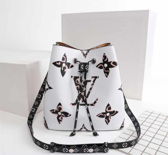 Louis Vuitton NEONOE Bucket Handbag White Bagsaa - 1