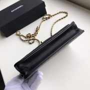 Chanel Lamb skin V-type chain Bag Balck bagsaa - 3