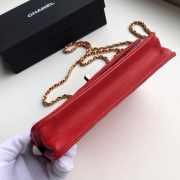 Chanel Lamb skin V-type chain Bag Red bagsaa - 6