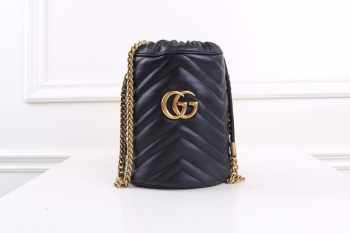 Gucci Marmont mini bucket Black bag 575163 bagsaa