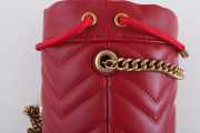 Gucci Marmont mini bucket Red bag 575163 bagsaa - 6