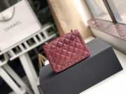 Chanel Flap Bag Lambskin Gold Hardware Wine Red 17cm Bagsaa - 5