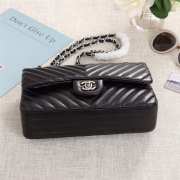 Chanel 25cm CF1112 Lambskin Black Bagsaa - 5