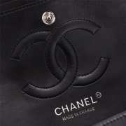 Chanel 25cm CF1112 Lambskin Black Bagsaa - 4