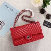 Chanel 25cm CF1112 Lambskin Red Bagsaa - 1