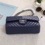 Chanel 25cm CF1112 Lambskin Blue Bagsaa - 6