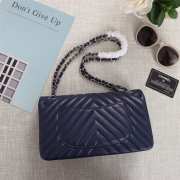 Chanel 25cm CF1112 Lambskin Blue Bagsaa - 2