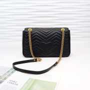 Gucci Marmont medium matelassé shoulder Black bag 443496  - 5