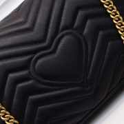 Gucci Marmont medium matelassé shoulder Black bag 443496  - 2