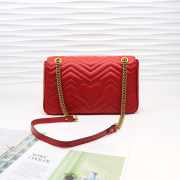 Gucci Marmont medium matelassé shoulder bag Red 443496 Bagsaa - 4