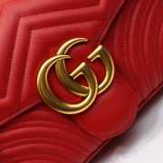 Gucci Marmont medium matelassé shoulder bag Red 443496 Bagsaa - 3