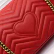 Gucci Marmont medium matelassé shoulder bag Red 443496 Bagsaa - 2