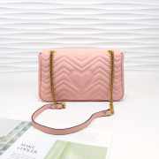 Gucci Marmont medium matelassé shoulder Pink bag 443496 - 2