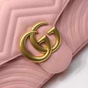 Gucci Marmont medium matelassé shoulder Pink bag 443496 - 3