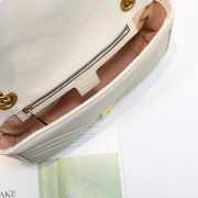 Gucci Marmont small matelassé shoulder bag 26cm White 443497 Bagsaa - 5