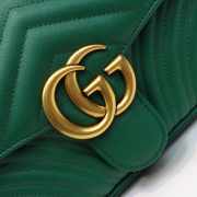 Gucci Marmont small matelassé shoulder bag Green 26cm 443497 Bagsaa - 2