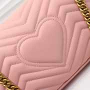 Gucci Marmont Small Matelassé Shoulder Bag Pink 26cm 443497 - 2