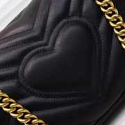 Gucci Marmont Mini Matelassé Shoulder Bag Black 23cm 446744 Bagsaa - 2