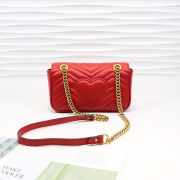 Gucci Marmont Mini Matelassé Shoulder Bag Red 23cm 446744 Bagsaa - 6