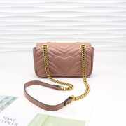 Gucci Marmont Mini Matelassé Shoulder Bag 23cm 446744 Bagsaa - 4