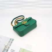 Gucci Marmont Mini Matelassé Shoulder Bag Green 23cm 446744 Bagsaa - 2