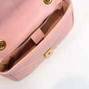 Gucci Marmont Mini Matelassé Shoulder Bag Pink 23cm 446744 Bagsaa - 6