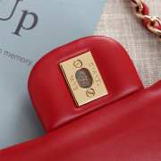 Chanel Flap Bag 25cm Red Gold Hardware Bagsaa - 5