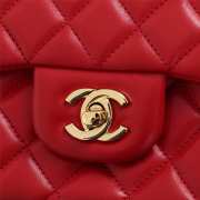 Chanel Flap Bag 25cm Red Gold Hardware Bagsaa - 6