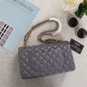 Chanel Flap Bag 25cm Gray Gold Hardware Bagsaa - 2