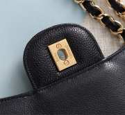 Chanel Flap Bag 1113 30cm Cavier Black Gold Hardware - 5