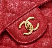 Chanel Flap Bag 1113 30cm Cavier Red Gold Hardware - 3