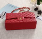 Chanel Flap Bag 1113 30cm Cavier Red Gold Hardware - 2