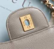 Chanel Flap Bag 1113 30cm Cavier Gray Gold Hardware - 6