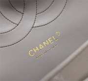 Chanel Flap Bag 1113 30cm Cavier Gray Gold Hardware - 4