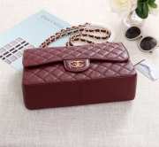 Chanel Flap Bag 1113 30cm Cavier Wine Red Gold Hardware - 3