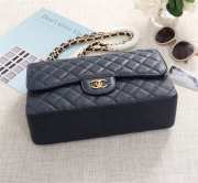 Chanel Flap Bag 1113 30cm Cavier Blue Gold Hardware - 2