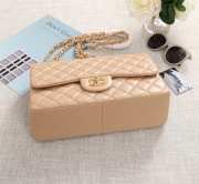 Chanel Flap Bag 1113 30cm Lambskin Apricot Gold Hardware - 4